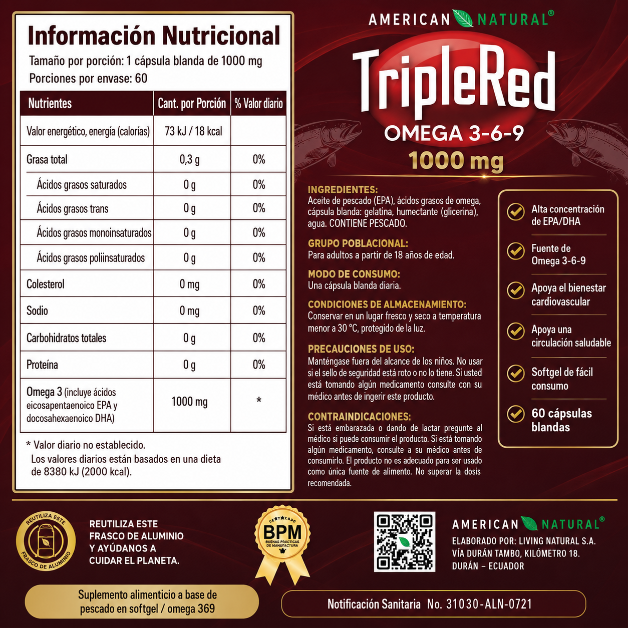 Triple Red Omega 3-6-9