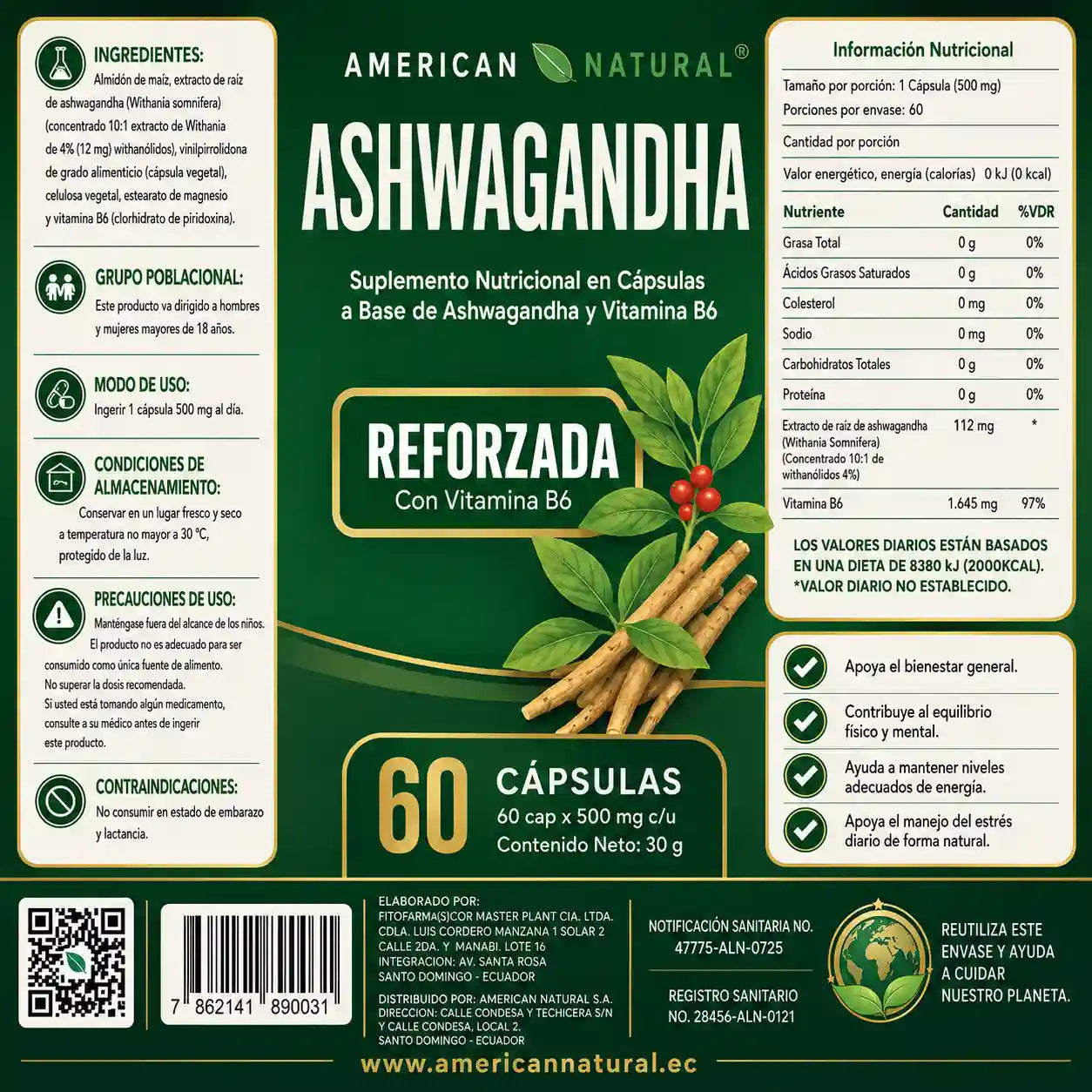 Ashwagandha + Vitamina B6