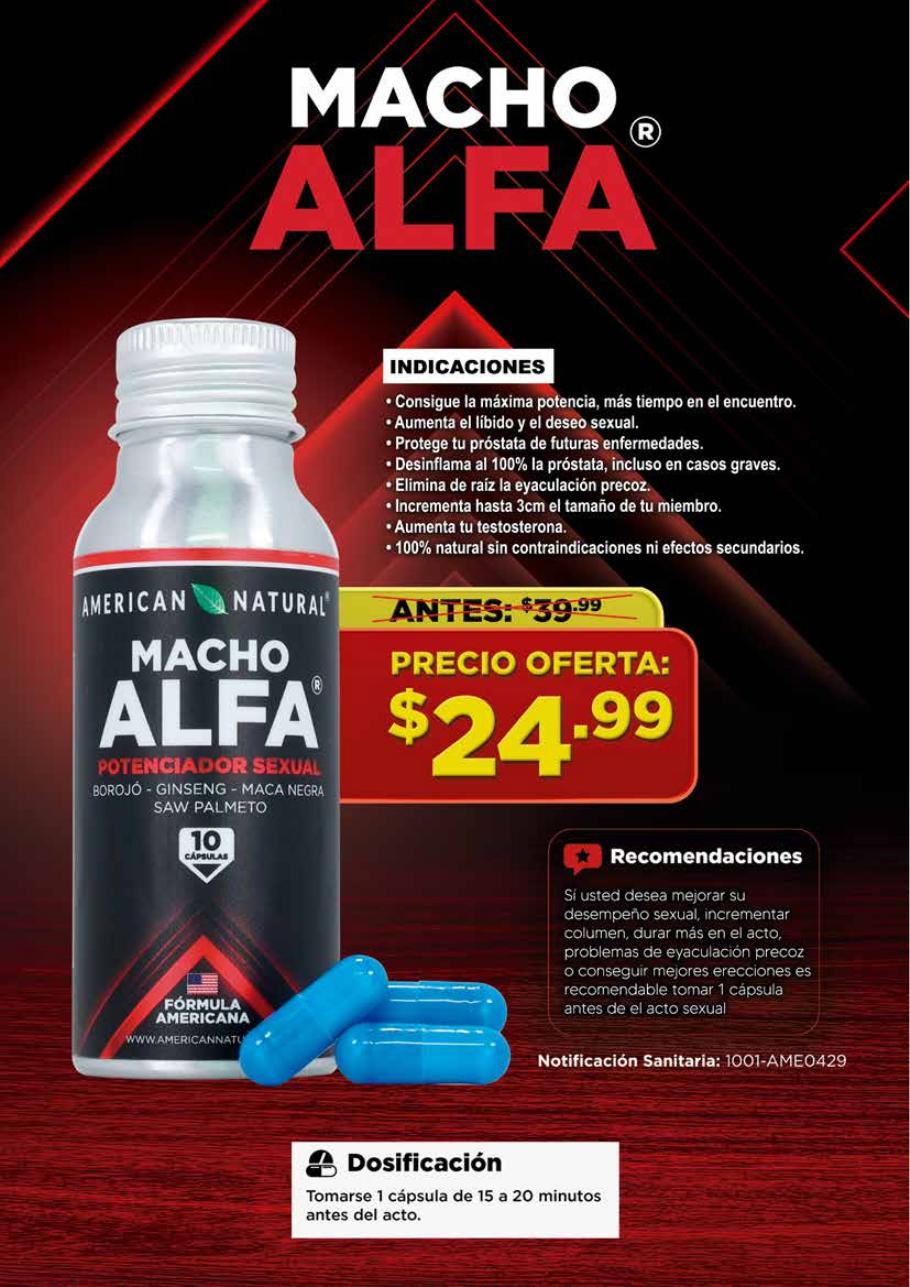 Macho Alfa Potenciador de American Natural
